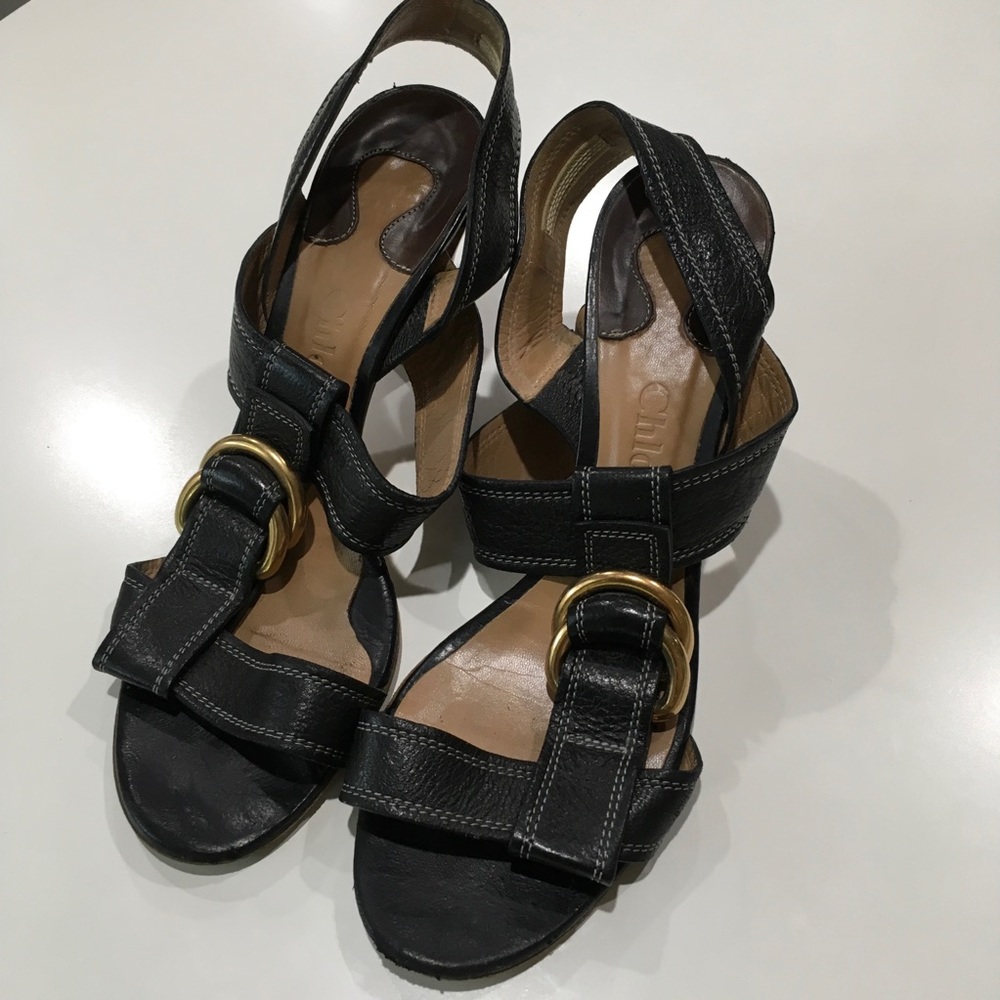Chloe Buckle Heels